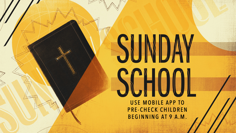 CHILDREN’s Sunday School – 9:15 a.m. -> New Sunday School program ...